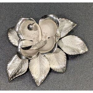 Silver Flower Brooch Giovanni